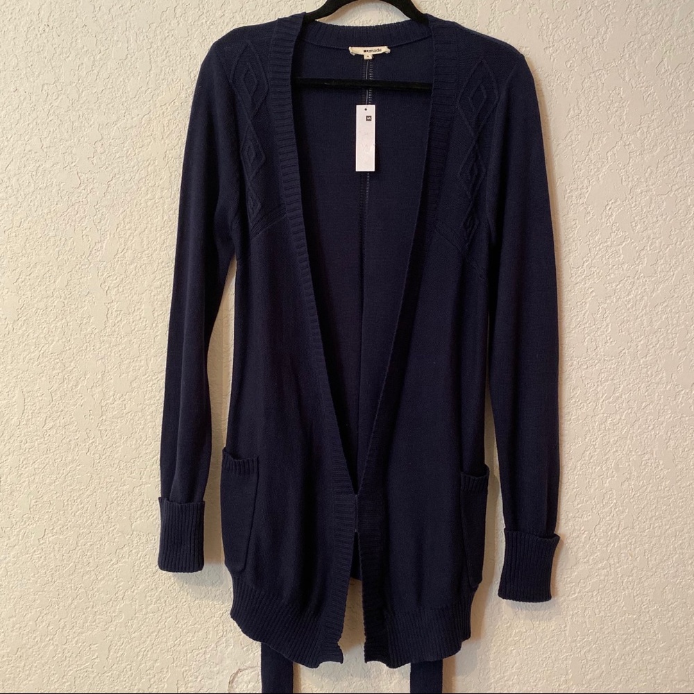 NEW LAmade | Navy Blue Open Front Cardigan